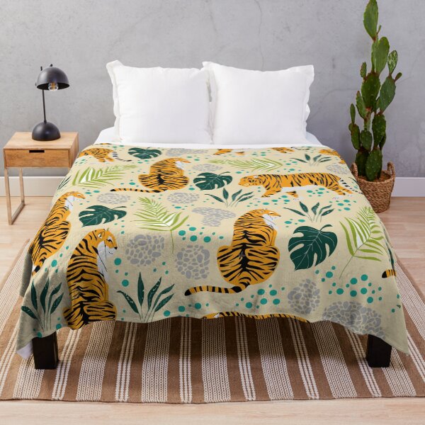Item preview, tiger pattern pillow   designed and sold by Artezia.