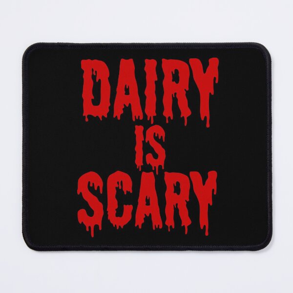 Item preview, DAIRY IS SCARY - Vegan Halloween Costume - Red Blood Dripping Font designed and sold by Susan Prolman.