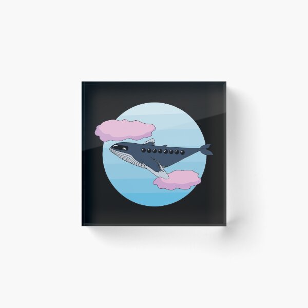 Item preview, Whimsical Sky Whale Plane designed and sold by BundaBear.