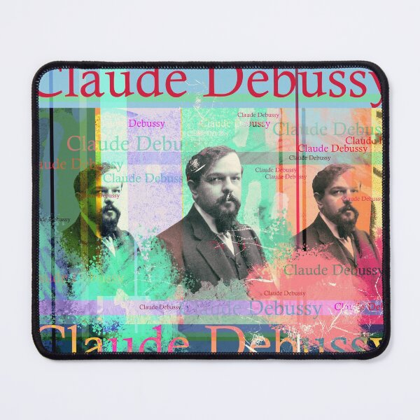 Artikelvorschau, Claude Debussy, ästhetisches Porträt, bekannter französischer Musiker entworfen und verkauft von Mauswohn.