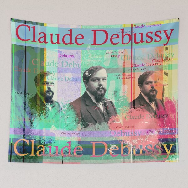 Item preview, Claude Debussy, aesthetic portrait, famous French musician designed and sold by Mauswohn.