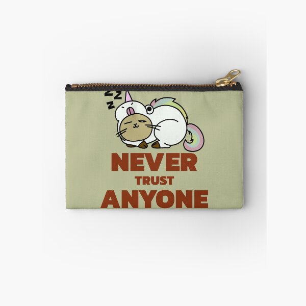 Item preview, Never trust anyone - cat sleeps unicorn - never trust anyone designed and sold by emm-j.