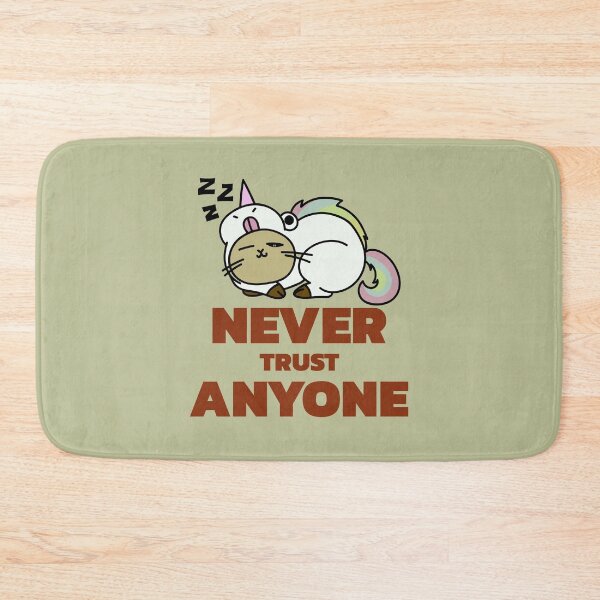 Item preview, Never trust anyone - cat sleeps unicorn - never trust anyone designed and sold by emm-j.