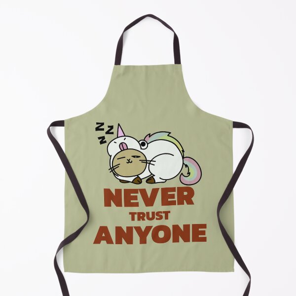 Item preview, Never trust anyone - cat sleeps unicorn - never trust anyone designed and sold by emm-j.