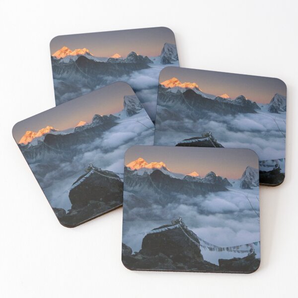 Item preview, Mountaineer Enjoying The View Of Mt Everest And The Himalayan Mountains At Sunset From Gokyo Ri designed and sold by RiverenAshley.