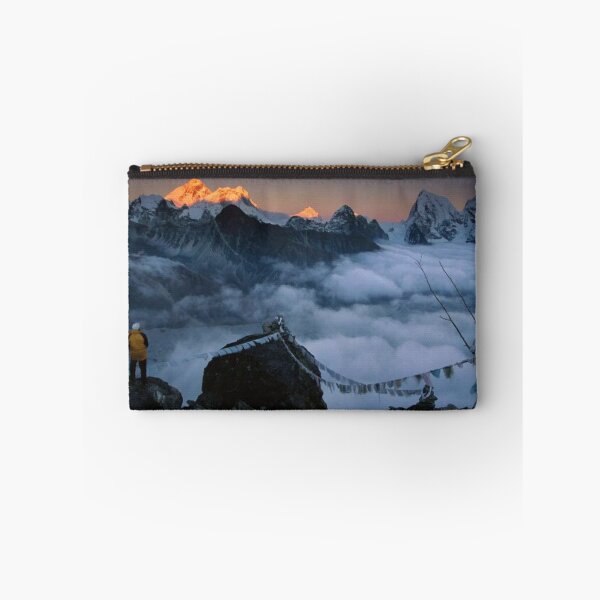 Item preview, Mountaineer Enjoying The View Of Mt Everest And The Himalayan Mountains At Sunset From Gokyo Ri designed and sold by RiverenAshley.