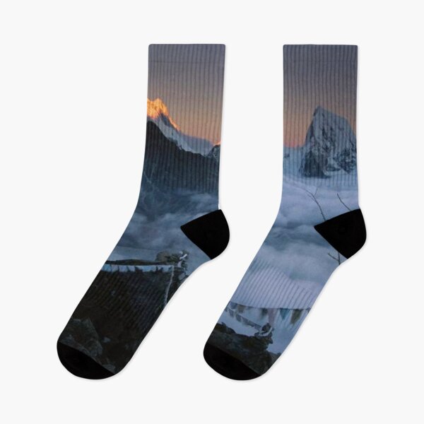 Item preview, Mountaineer Enjoying The View Of Mt Everest And The Himalayan Mountains At Sunset From Gokyo Ri designed and sold by RiverenAshley.
