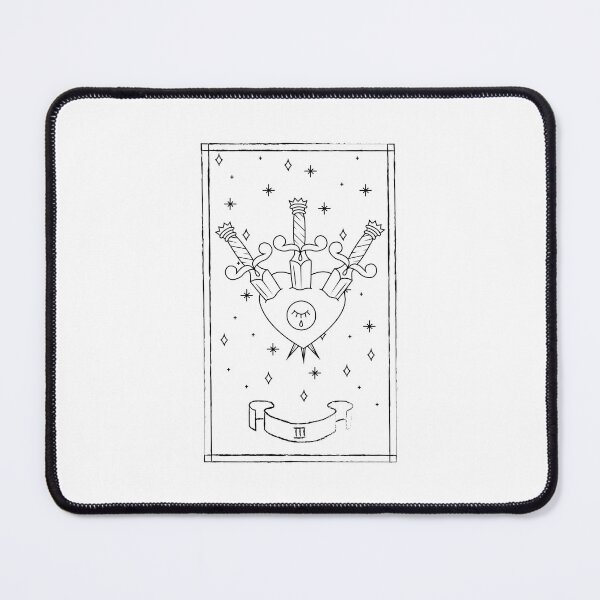 Artikelvorschau, Drei der Schwerter-Tarot-Karte entworfen und verkauft von SKdarealshop.