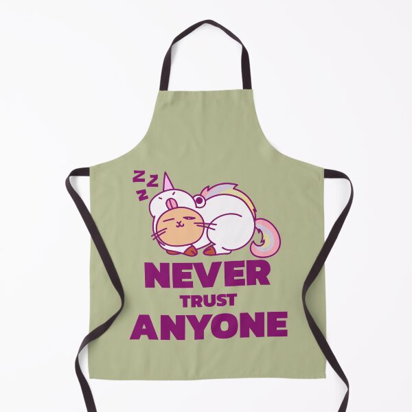 Item preview, Never trust anyone - cat sleeps unicorn - never trust anyone designed and sold by emm-j.