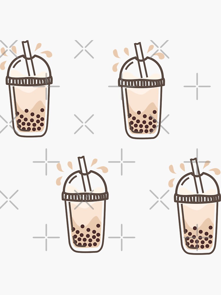 Boba Milk Tea in a cup! Poster for Sale by G-Emanuel