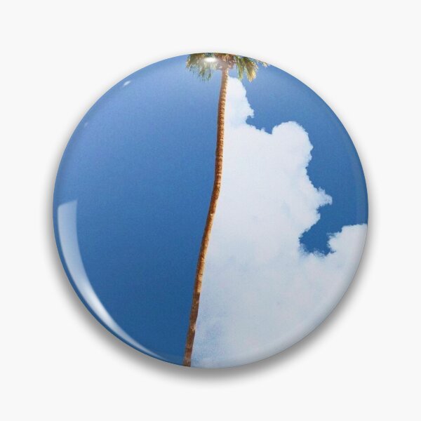 Item preview, White clouds with palm tree designed and sold by SILVAstor.