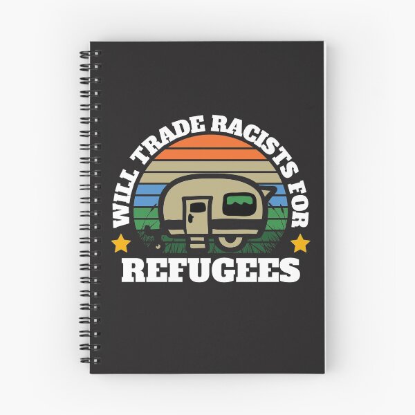 Item preview, Will trade racists for refugees (Camping RV Sunset) designed and sold by UnboundFull.