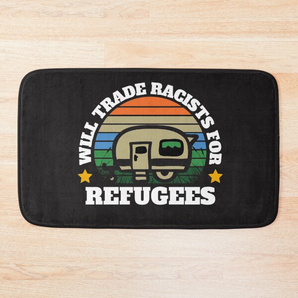 Item preview, Will trade racists for refugees (Camping RV Sunset) designed and sold by UnboundFull.
