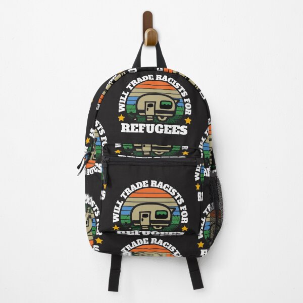Item preview, Will trade racists for refugees (Camping RV Sunset) designed and sold by UnboundFull.