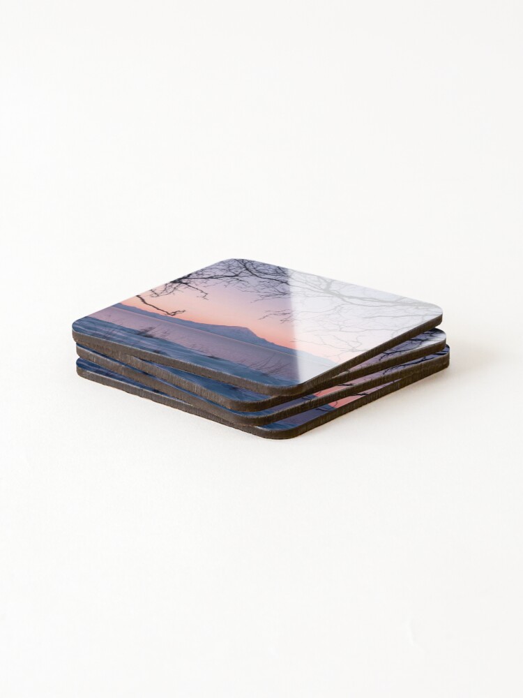 Thumbnail 4 of 5, Coasters (Set of 4), Redoubt Volcano designed and sold by RiverenAshley.