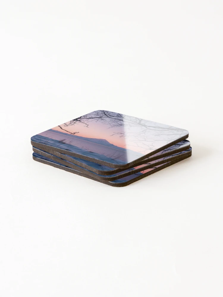 Thumbnail 4 of 5, Coasters (Set of 4), Redoubt Volcano designed and sold by RiverenAshley.