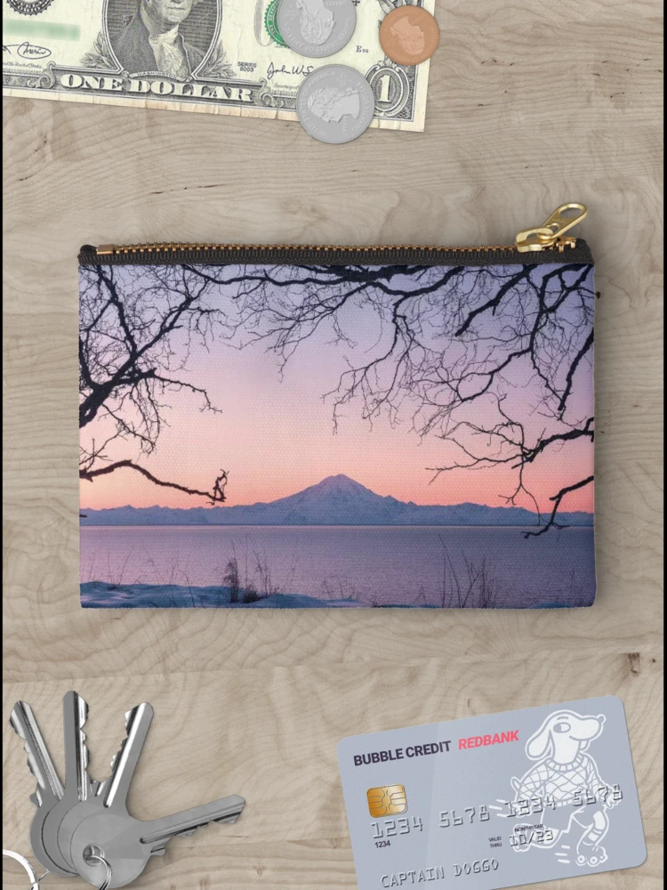 Thumbnail 3 of 4, Zipper Pouch, Redoubt Volcano designed and sold by RiverenAshley.