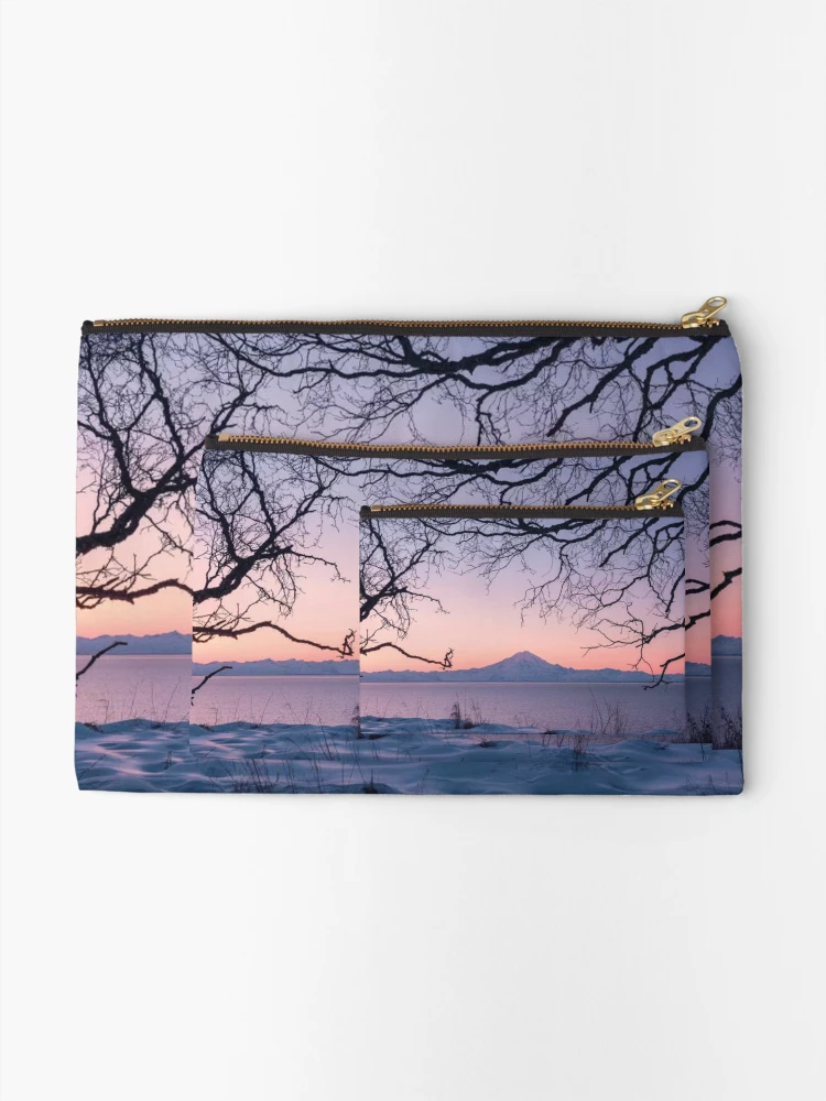 Thumbnail 2 of 4, Zipper Pouch, Redoubt Volcano designed and sold by RiverenAshley.