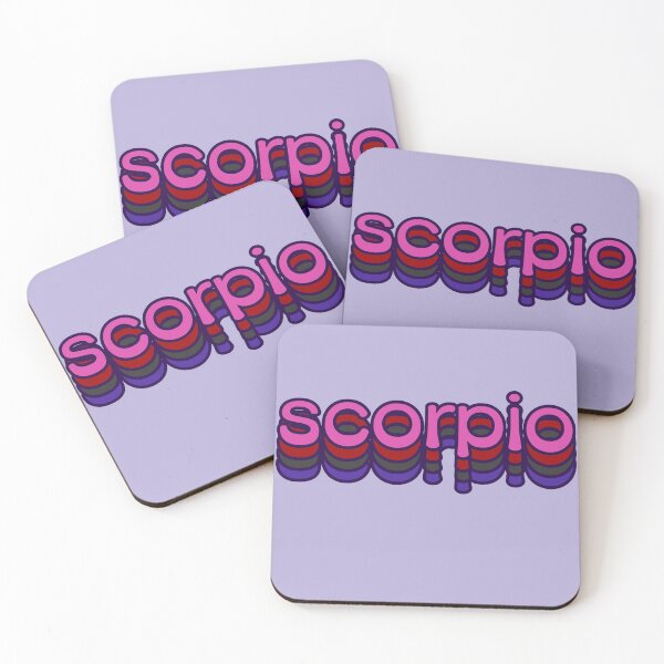 Item preview, Scorpio typography designed and sold by WitchInTheWack.