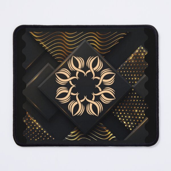 Item preview, Golden flower ornament pattern designed and sold by SKMAXX.