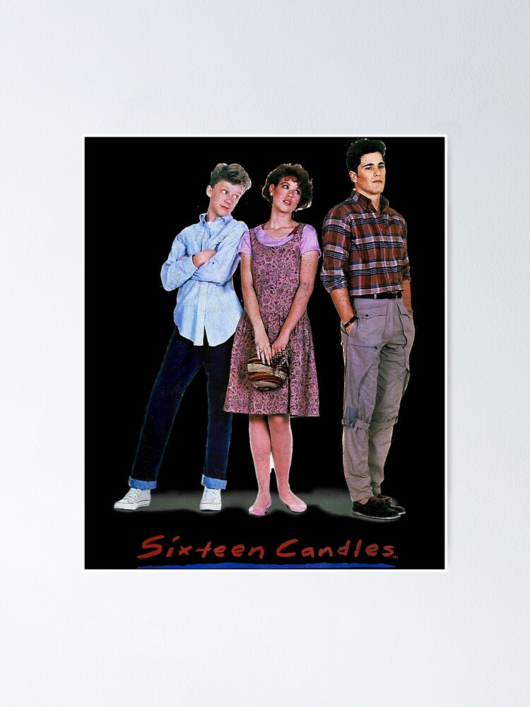 Sixteen Candles Classic Film Poster Vintage Graphic T-Shirt Sixteen Candles Classic Film Poster Vintage Graphic T-Shirt