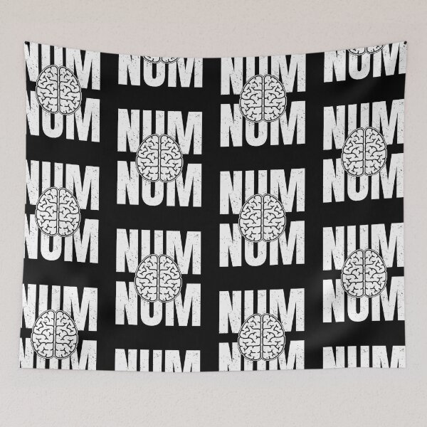 Item preview, Num Num More Brains | Hungry Zombie Funny Halloween designed and sold by GravitiTees.