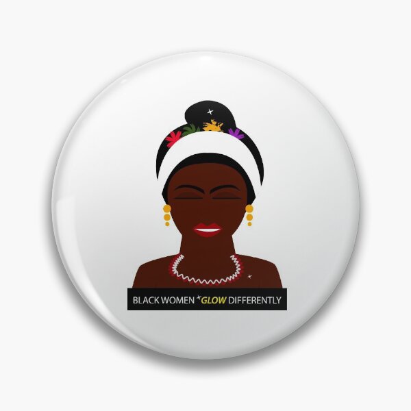 Item preview, Black Women Glow Differently designed and sold by showoffmarket.