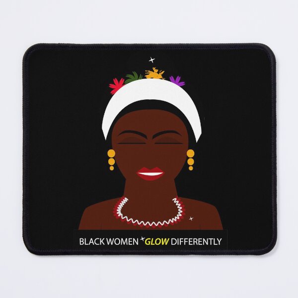 Item preview, Black Women Glow Differently designed and sold by showoffmarket.