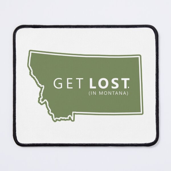 Item preview, Get Lost in Montana MT State Decal  designed and sold by CherylNolen.