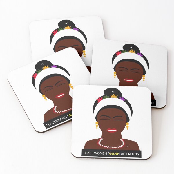 Item preview, Black Women Glow Differently designed and sold by showoffmarket.