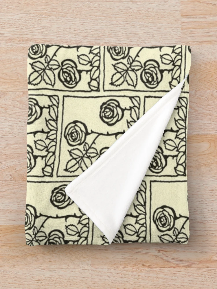 Thumbnail 3 of 6, Throw Blanket, Arthur Rackham- Roses designed and sold by Dreamflight.