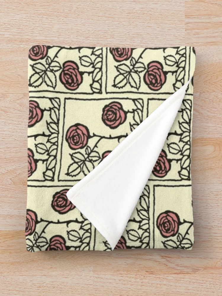 Thumbnail 3 of 6, Throw Blanket, Arthur Rackham- Roses designed and sold by Dreamflight.