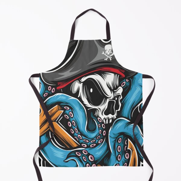 Item preview, Pirate Octopus Skull designed and sold by Vector Scout Lab.