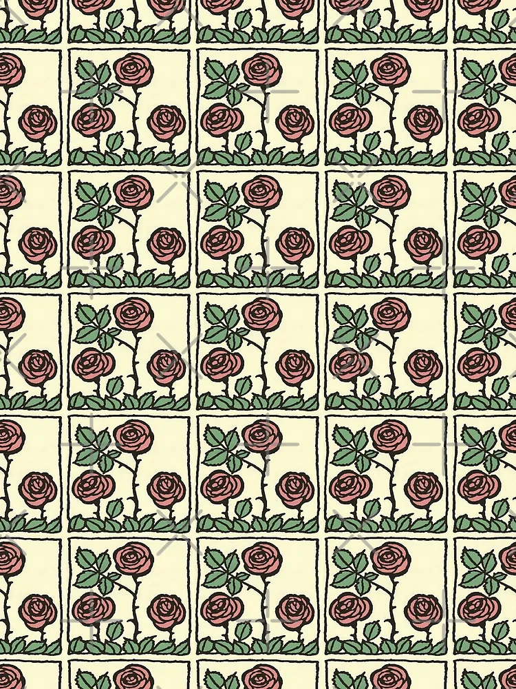 Thumbnail 3 of 3, Scarf, Arthur Rackham- Roses designed and sold by Dreamflight.