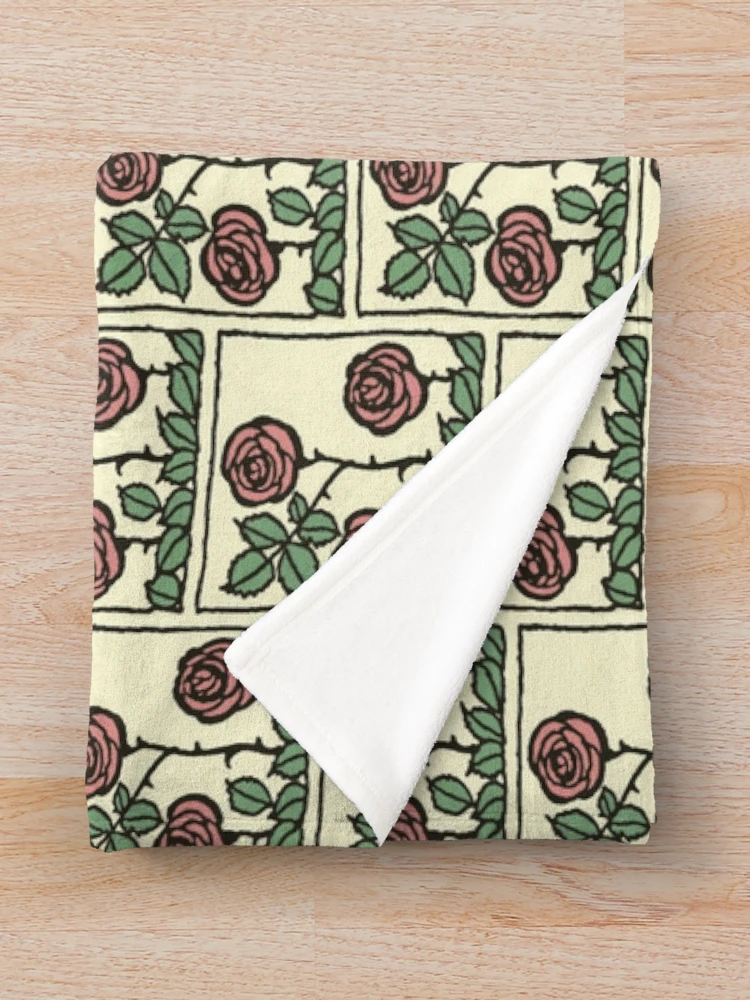 Thumbnail 3 of 6, Throw Blanket, Arthur Rackham- Roses designed and sold by Dreamflight.