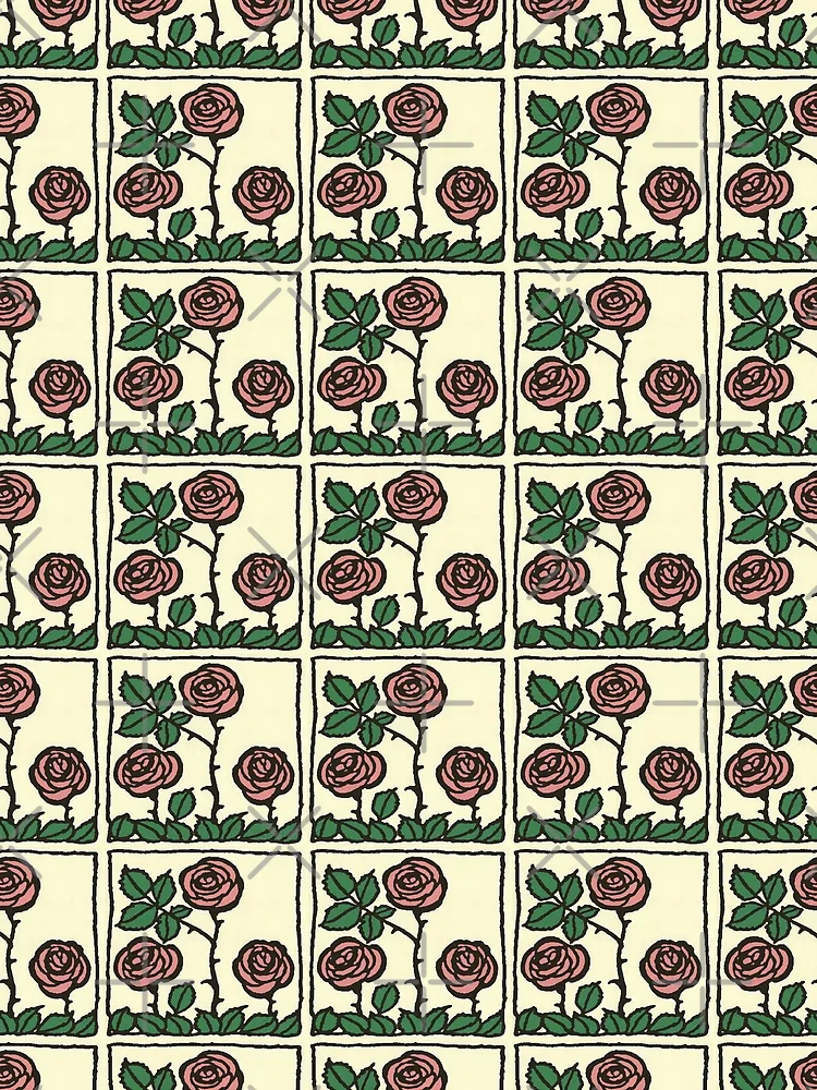 Thumbnail 3 of 3, Scarf, Arthur Rackham- Roses designed and sold by Dreamflight.