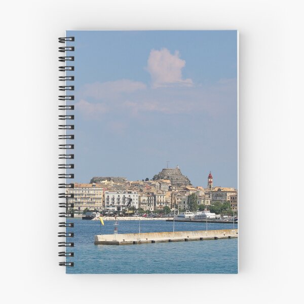 Item preview, Port and old fortress Corfu town Greece summer season designed and sold by goceris.