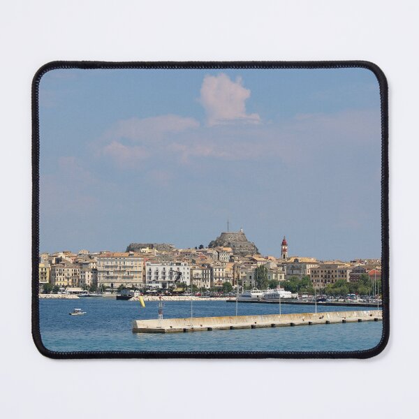Item preview, Port and old fortress Corfu town Greece summer season designed and sold by goceris.