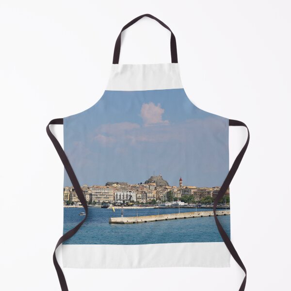 Item preview, Port and old fortress Corfu town Greece summer season designed and sold by goceris.