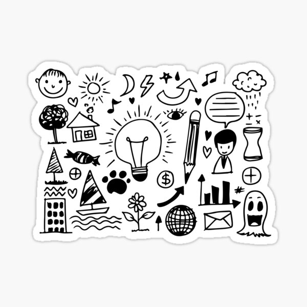 Doodle Art Design #69 Sticker