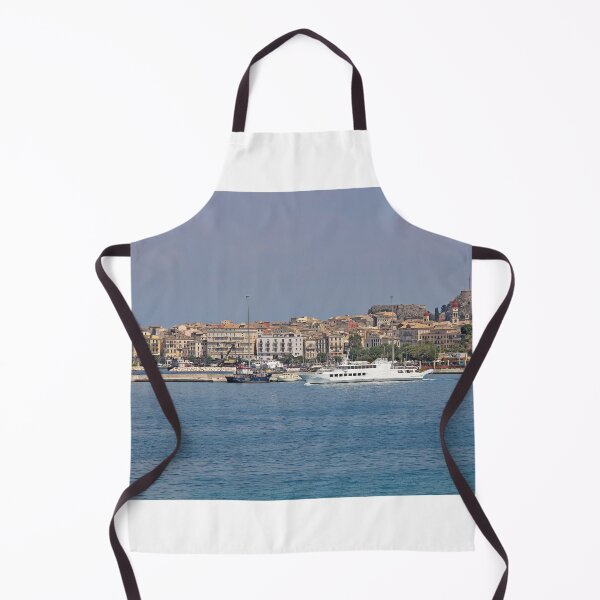 Item preview, Port and old fortress Corfu town Greece designed and sold by goceris.