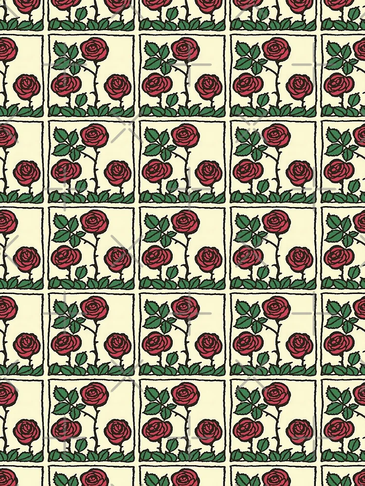 Thumbnail 3 of 3, Scarf, Arthur Rackham- Roses designed and sold by Dreamflight.
