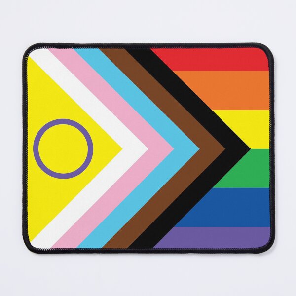 Item preview, New 2021 Intersex-Inclusive Progress Pride Flag designed and sold by HumanNation.