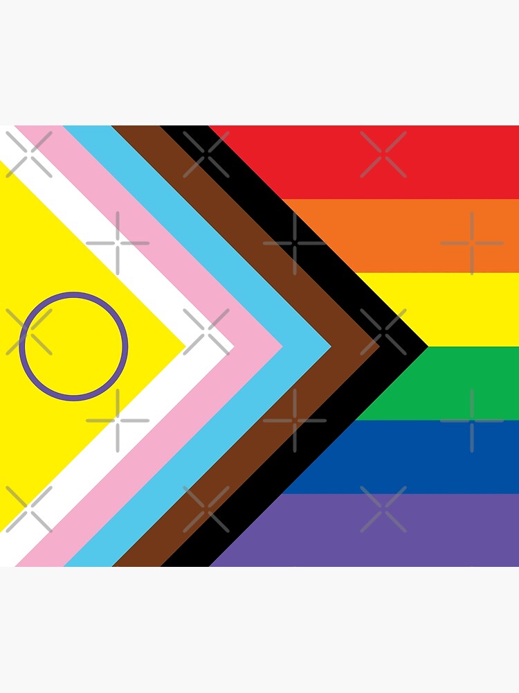 Disover New 2021 Intersex-Inclusive Progress Pride Flag Tapestry