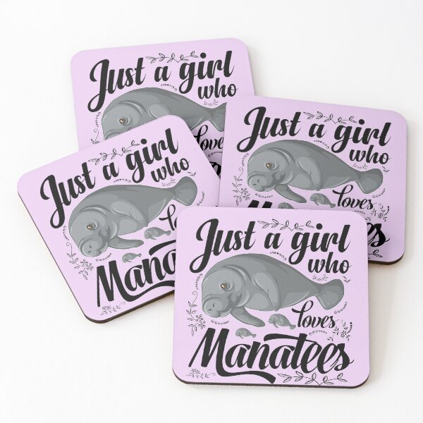 Item preview, Just a Girl Who Loves Manatees Cute designed and sold by Pawsitive Palette.