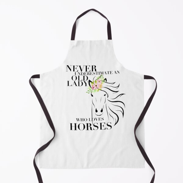 Item preview, NEVER UNDER ESTIMATE AN OLD LADY WHO LOVES HORSES designed and sold by tenfiftytwo.