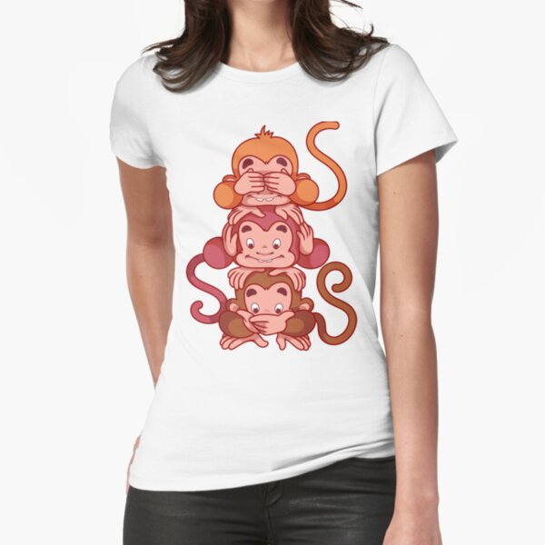 3 wise monkeys t shirt