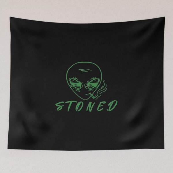 Item preview, Stoned Alien (Black) designed and sold by HigherMartians.