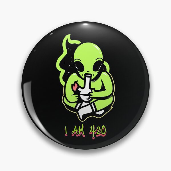 Item preview, I AM 420 Alien (Black) designed and sold by HigherMartians.