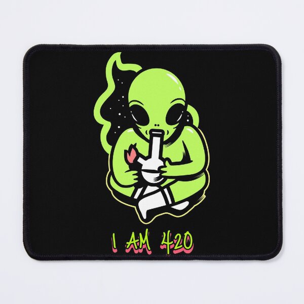 Item preview, I AM 420 Alien (Black) designed and sold by HigherMartians.